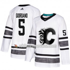 Calgary Flames Dresy Mark Giordano 5 Bílá 2019 NHL All-Star Adidas Authentic - Pánské